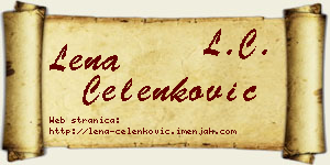 Lena Čelenković vizit kartica